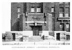 De entree met de oorspronkelijke naam: Petrolea.
<br/>
Bouwkundig Weekblad, 1925